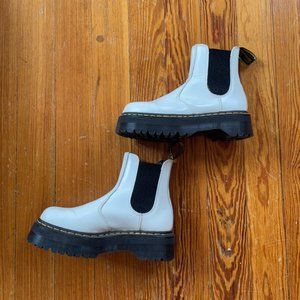 Dr. Martens 2976 Platform White Chelsea Boot